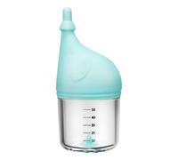 DIYEAH Anti-choke Kitten Nursing Bottle with Valve Leakproof Squeezable Puppy Milk Feeder for Newborn Pets Safe Feeding Bottle with Wide Mouth for Easy Cleaning Blue for Small Animals