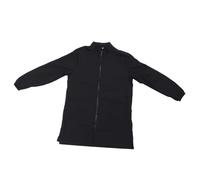 DIYEAH Anti-static Pet Grooming Overalls with Zipper Thick Work Apron for Pet Salon Hospital School Use Unisex Bath Uniform with Pocket Black Xl