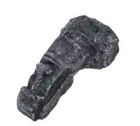 DIYEAH Antique Roman Statue Decor Egyptian Figurine for Office Desktop Easter Island Moai Head Ornament with Stone Texture Unique Artistic Sculpture for Home Accessories