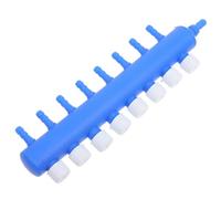 DIYEAH Aquarium Air Pump Splitter 8-way Oxygen Flow Control Valve Distributor with Adjustable Navy Blue Heads for Fish Tank Airline Accessories