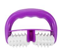 DIYEAH Arm Massager Roller Stick for Muscle Massage V-Shaped 2-Wheel Muscle Roller for Arms and Legs Small Purple Massager for Home Use