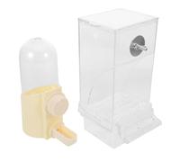 DIYEAH Automatic Bird Water Feeder Smart Pet Feeder for Lovebirds Budgies Parakeets Food and Water Dispenser Cage Accessories No Mess