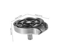 DIYEAH Automatic Glass Rinser with Stainless Steel Sink Mount High Pressure Cup Washer for Kitchen and Bar One Hand Operation Fast Cleaning for Wine Glasses Travel and Bottles