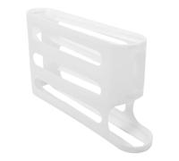 DIYEAH Automatic Rolling Egg Holder for Refrigerator Ladder-shaped Large Capacity Egg Storage Rack for Home and Fridge Organizer for Up