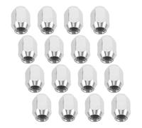 DIYEAH automobile wheel nut rear axle hub nut 16pcs stainless steel M10x1.25 silver for boat trailer modification