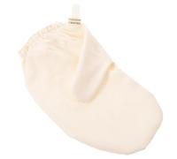 DIYEAH Ayurvedic Massage Gloves and Quick Drying Raw Silk with Elastic Wrist Band for Exfoliation Natural Body Scrubbing Mitts Beige Suitable for Travel and Professional Spa Sessions