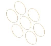 DIYEAH Bamboo Flower Hoop Wreath and Suitable for Wedding Wall Decorations and DIY Projects 7pcs Lightweight Natural Material for Crafting Macrame Dreamcatcher Making