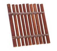 DIYEAH Bamboo Pan Flute Instrument for Beginners Traditional Chinese Woodwind for Learning Teaching Miniature Craft Photo Props for Landscapes Aesthetic