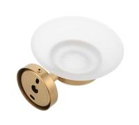 DIYEAH Bathroom Accessory Wall Mounted Elegant Hotel Style Soap Dish Stainless Steel with Glass Tray, Space Saving and Loadbearing Capacity for Shower Or Home Use