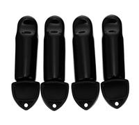 DIYEAH Beer Barrel Faucet Cleaner Set with Tap Covers and Handle Brushes Black for Taps Casks Plate Kegerator Maintenance Dustproof and Easy Cleaning Kit