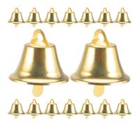 DIYEAH Bell Charms for Craft Making Mini Gold Metal with Top Hole for DIY Bell Pendant Christmas Tree Decorations Wreaths 100pcs 1.50 X 1.20 X 1.20 CM