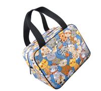 DIYEAH Bento Lunch Bag Pouch Thermal Canvas Big Capacity Portable