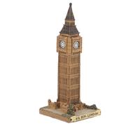 DIYEAH Big Ben Resin Sculpture Desktop Model British London Clock Tower Architectural Figurine Home Decor Accent for Living Room and Office