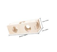 DIYEAH Bite-resistant Natural Wood Hamster Tunnel with Exploration Multi-function Hideout Exercise Habitat for Small Pets Safe and Hamster Accessories for Guinea Pig Cages