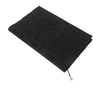 DIYEAH Black A6 Cloth Book Cover with Pen Pouch, Washable Fabric Notebook Protector Sleeve for School Textbooks and Journals