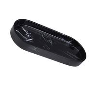 DIYEAH Black Marble Resin Bathroom Vanity Tray Rectangular Countertop Organizer Decorative Platter for Makeup Towels Jewelry Compact Space-saving Design