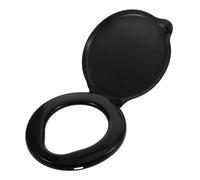 DIYEAH Black Plastic Cover Portable Toilet Seat for Camping and Hiking | Car and Rv Travel, Emergency Use, Removable Cover, Compact and Sturdy Design, Outdoor Activities