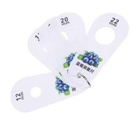 DIYEAH Blueberry Diameter Measuring Tool Caliper Gauge 12-22Mm 5-Hole Fruit Size Ruler for Berry Diameter Measurement and Fresh Fruit Grading