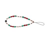 DIYEAH Bohemia Beaded Phone Charm Lanyard Rainbow Crystal Wrist Strap for Mobile Phones Multi Function Lost Accessory for Office School Travel Lightweight Durable Rope