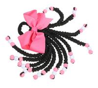 DIYEAH Braided Ponytail Hair Extension for Bowknot Beads, African Style Synthetic Ponytail Wig in No.2 Color, Hair Accessory for Cosplay and Braiding