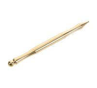 DIYEAH Brass Acupuncture Point Probe Massage Stick for Face Eye and Foot Reflexology, Manual Copper Acupressure Pen for Relaxation and Pressure Point Therapy