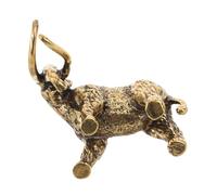 DIYEAH Brass Ornaments Home Decor Vintage Animal Statue Elephant Sculpture Animal Figurines Decor Tea Pet Tea Ornament Golden