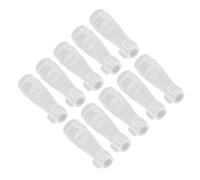 DIYEAH Bristle Makeup and Life Travel Service to Home Extend Holder 10pcs Plastic Brush Covers Dustproof Brush Protection Caps with Lid round Shaped Use