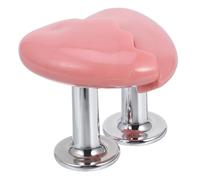 DIYEAH Broken Love Heart Shaped Toilet Tank Button Easy Install Toilet Button Helper for Precise Water Flow Control Multipurpose