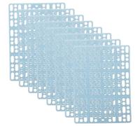 DIYEAH Bunny Foot Mats Hamster Mat 8Pcs Cage Floor Cushions for Rabbit Bunny Guinea Pig Cages Wear-Resistant Plastic PET Foot Pads Prevent Scratching and Let Urine Pass