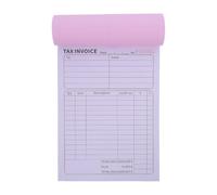 DIYEAH Business Invoice Receipt Book 2-Part English Order Forms for Small Business with Export Adaptability and Transport-Ready Quality, 100 Pages Per Book for Efficient Record Keeping