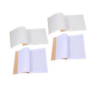 DIYEAH Business Ledger Notebook, Inventory Ledger Book, 4Pcs White Paper Record Book Set for Small Businesses, Detailed Record Keeping and Expense Tracking for School Use