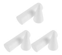 DIYEAH Cake Dummy Foam Baking Model 3 Sets Castle Pillar Shaped Foam White Reusable Solid Structure Decorative Cake Prop for Party Supplies and Birthdays for Wedding Craft Projects