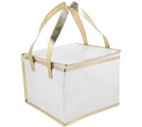DIYEAH Cake Storage Bag Thermal Bag for Hot Food, Portable White Tote
