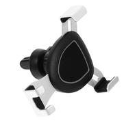 DIYEAH Car Air Vent Phone Holder Metal Vehicle Mounted Support Rack Stable Practical Cellphone Mount for Optimal Viewing Angle Cars Silver