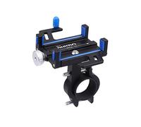 DIYEAH Car Mobile Phone Holder Bracket Aluminium Alloy Phone Base for Dashboard Windscreen Compatible with Motorbike Car Blue Durable Design with Shock Absorb Sponge