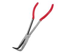 DIYEAH Carbon Steel Crucible Fire Tongs Bent Nose for Jewelry Melting Heat Resistant Melting Tools with Ergonomic Grip Durable Precision Crafting Accessories for Various Crucible Bowls