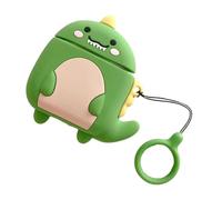 DIYEAH Cartoon Dinosaur Silicone Earphone Cover Case Compatible with Airpods Cute Durable Headphone Protective Sleeve Travel Friendly Shockproof Design