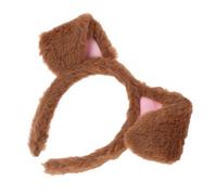 DIYEAH Cartoon Dog Ears Headband Fluffy Animal Ears Hair Hoop for Women Halloween Party Cosplay Costume Accessory Cute Dalmatian Spot Design