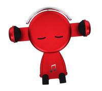 DIYEAH Cartoon Gravity Phone Holder for Cars Rotatable Navigation Support Bracket Compatible with Smartphones Air Vent Mount Red