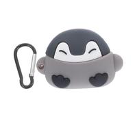 DIYEAH Cartoon Penguin Wireless Earphone Case Cover for Cute Shell with Hanging Hook Shockproof Protection Against Bumps and Drops for Friends and Family