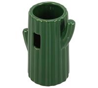 DIYEAH Ceramic Cactus Shaped Pet Supply Water Bottle Feeding Bottle with Plastic Portable Design Creative Style Temporary Water Supply for Hamster Travel and Households with Single Or