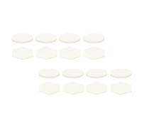 DIYEAH Ceramic Coral Bases Coral Frag Stand Propagation Supplies 2.3 X 2.3 CM 30Pcs for Fish Tank and Aquarium