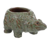 DIYEAH Ceramic Dinosaur Flowerpot Planter Brachiosaurus Shaped Succulent Pot Home Decor Decorative Ceramic Plants Container for Indoor Gardening