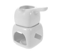 DIYEAH Ceramic Essential Oil Warmer White with Tealight Burner, Aroma Diffuser for Home Spa, Professional Ceramic Wax Melt Burner for Salon and Relaxation