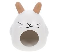 DIYEAH Ceramic Hamster House Summer Cooling Hide Place Pet Supply Small Animal Resting Nest with Non-toxic Material Decorative Hamster Habitat for Use