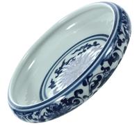 DIYEAH Ceramic Ink Brush Cleaner Pot with Fine Workmanship and Practical Design, Creative Ink Saucer for Calligraphy Brush Washing, Elegant and Simple Style Suitable for Painting