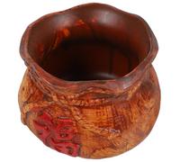 DIYEAH Ceramic Small Flower Bag Shape Green Plant Flowerpot for Desk and Study Room Premium Texture and Creative Design for Friends Who to Grow The Money Tree