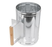 DIYEAH Charcoal Starter Fire Briquette Starter Can with Air Vents and Heat Shield, Aluminium and Wood Outdoor Igniting Bucket for Quick Backyard Bbq and Fish Trips