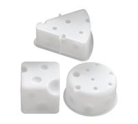 DIYEAH Cheese Shape Candle Mold Silicone Set 2.83In for Wax Beeswax Candle Making Aromatherapy Moulds with Realistic Texture for Home Party Decor