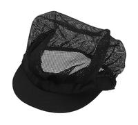DIYEAH Chef Hat Funny Black Cotton Adjustable Cooking Cap with Skin-Friendly Comfort and Breathable Mesh, Keeping Hair the Way for Kitchen Working and Catering School Students